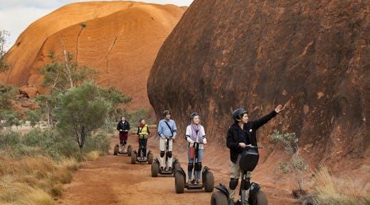Uluru sunrise and self-balancing scooter