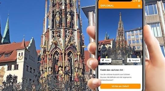 Nuremberg exploration walking tour with smartphone game