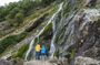 Wicklow, Glendalough, waterfall and sheepdog demo