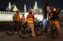 Bangkok by night bike ride and dinner at a local restaurant