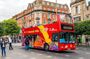 City Sightseeing hop-on hop-off bus tour with walking tour of Dublin