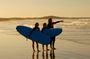 Surfing lesson for beginners at Broadbeach at Kurrawa Surf Club car park
